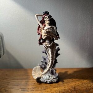 Skeleton Mermaid Figurine